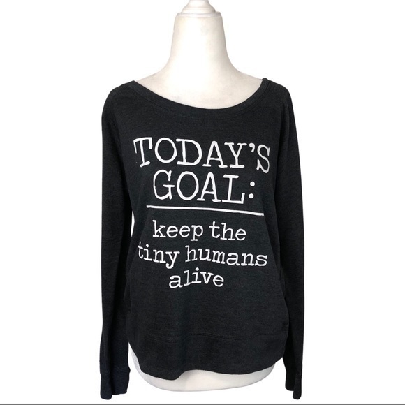 NWOT Grey Today’s Goals: Sweatshirt - Picture 4 of 4